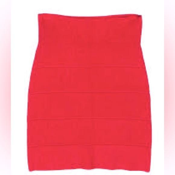 Bcbg Bondage Skirt Red - Picture 3 of 3